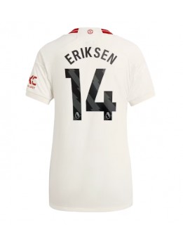 Manchester United Christian Eriksen #14 Ausweichtrikot für Frauen 2023-24 Kurzarm